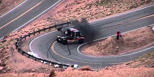 Semi Truck Hits 180 Degree Spin At Pikes Peak