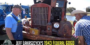 Jeff Lakaszcycks 1943 Federal 606D Former Air Force C2 wrecker with an Inertia Starter