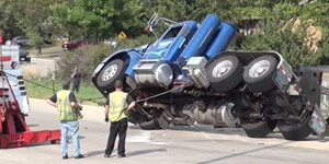 Waste Truck Rollover